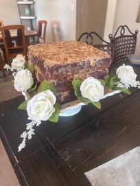 Grooms cake we made in kitchen