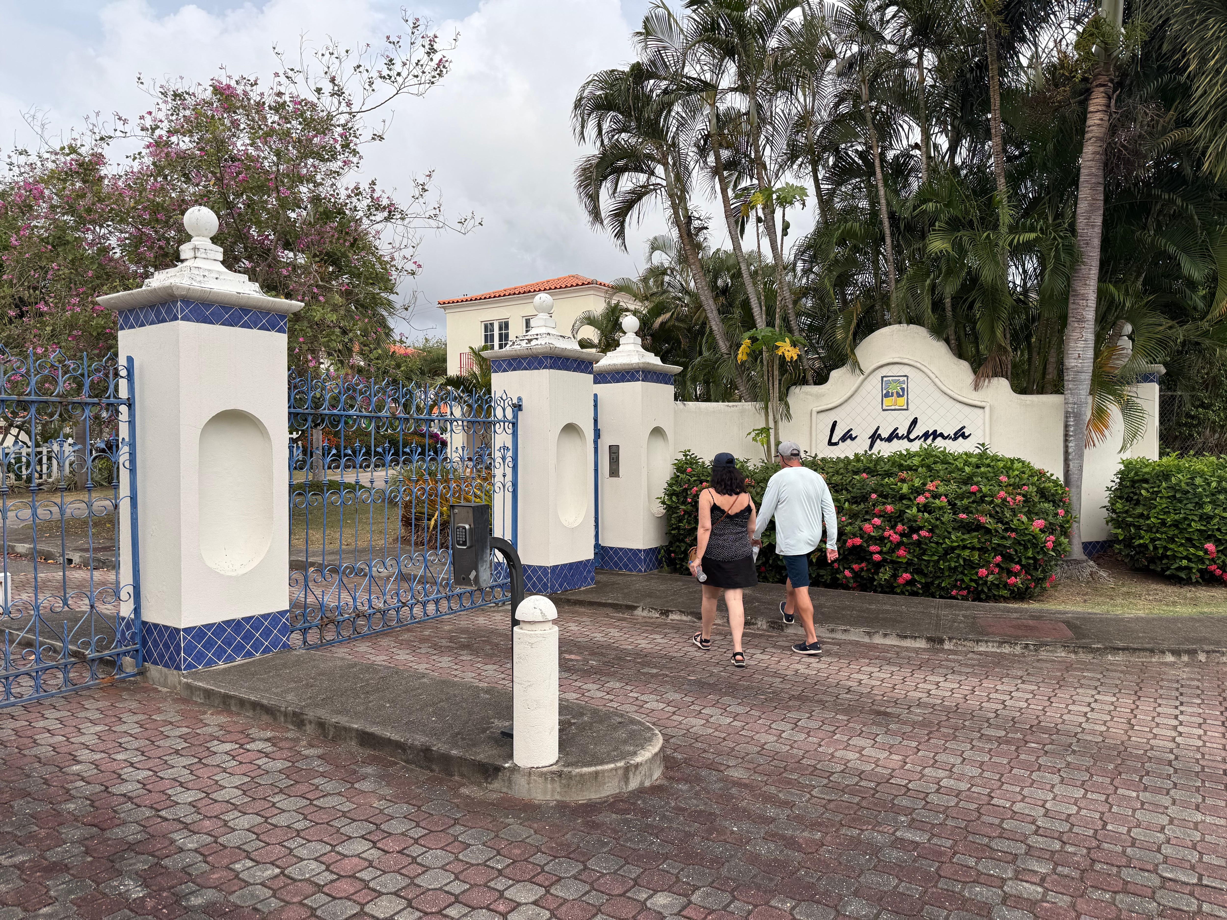 Gated entrance.