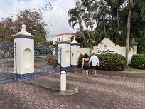 Gated entrance.