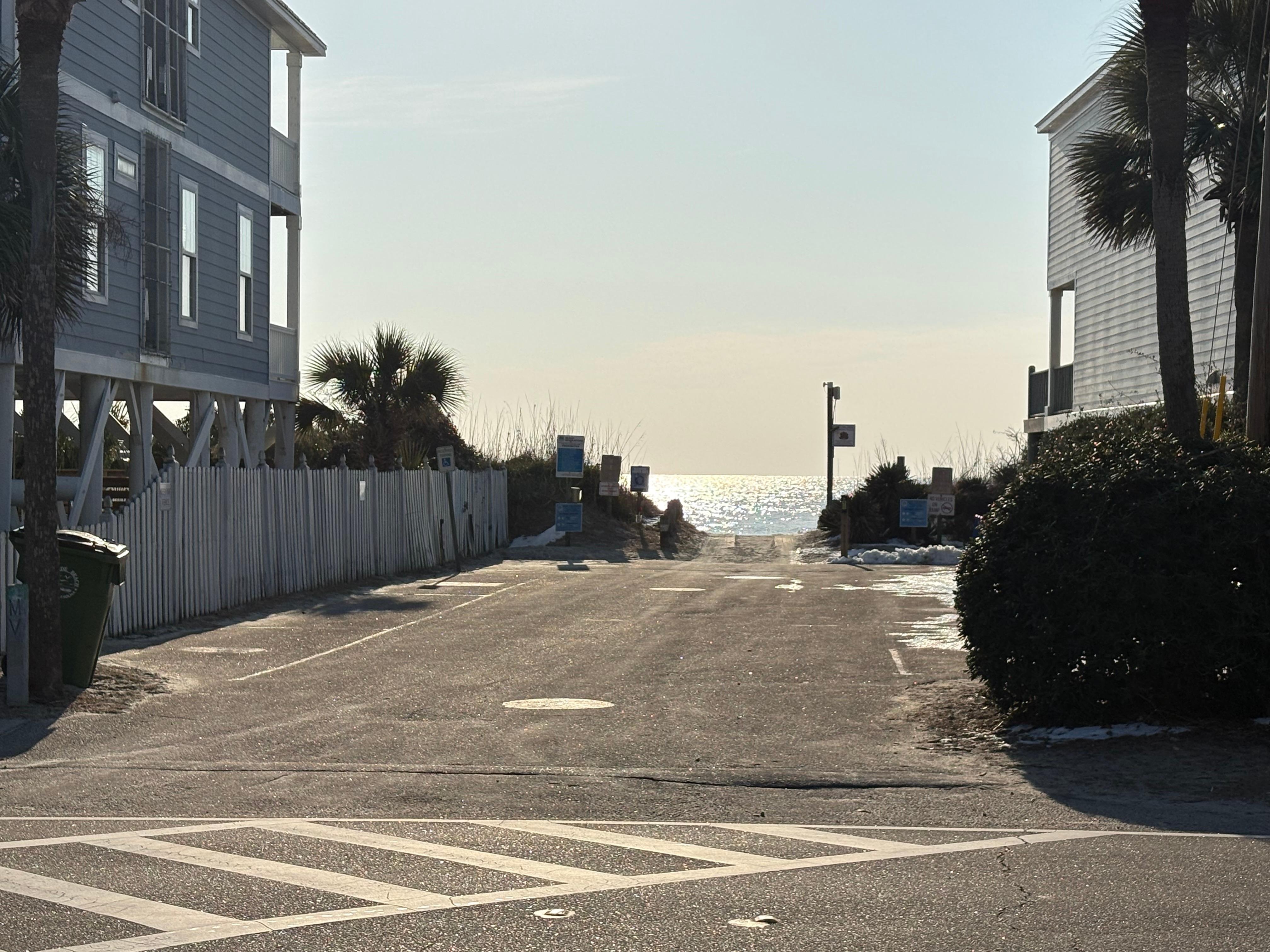 Beach access right across the street!