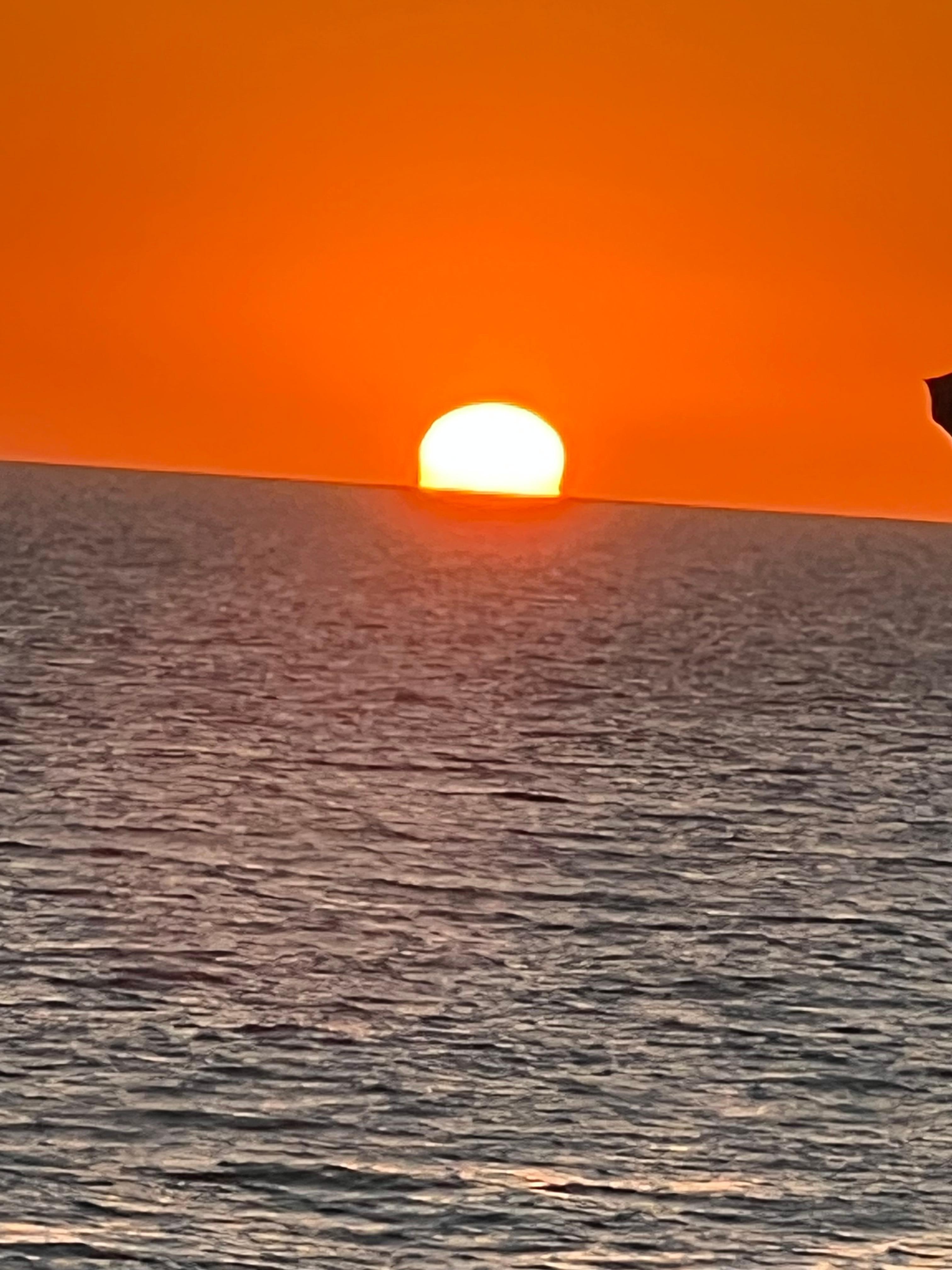 Beautiful sunset taken from our balcony.