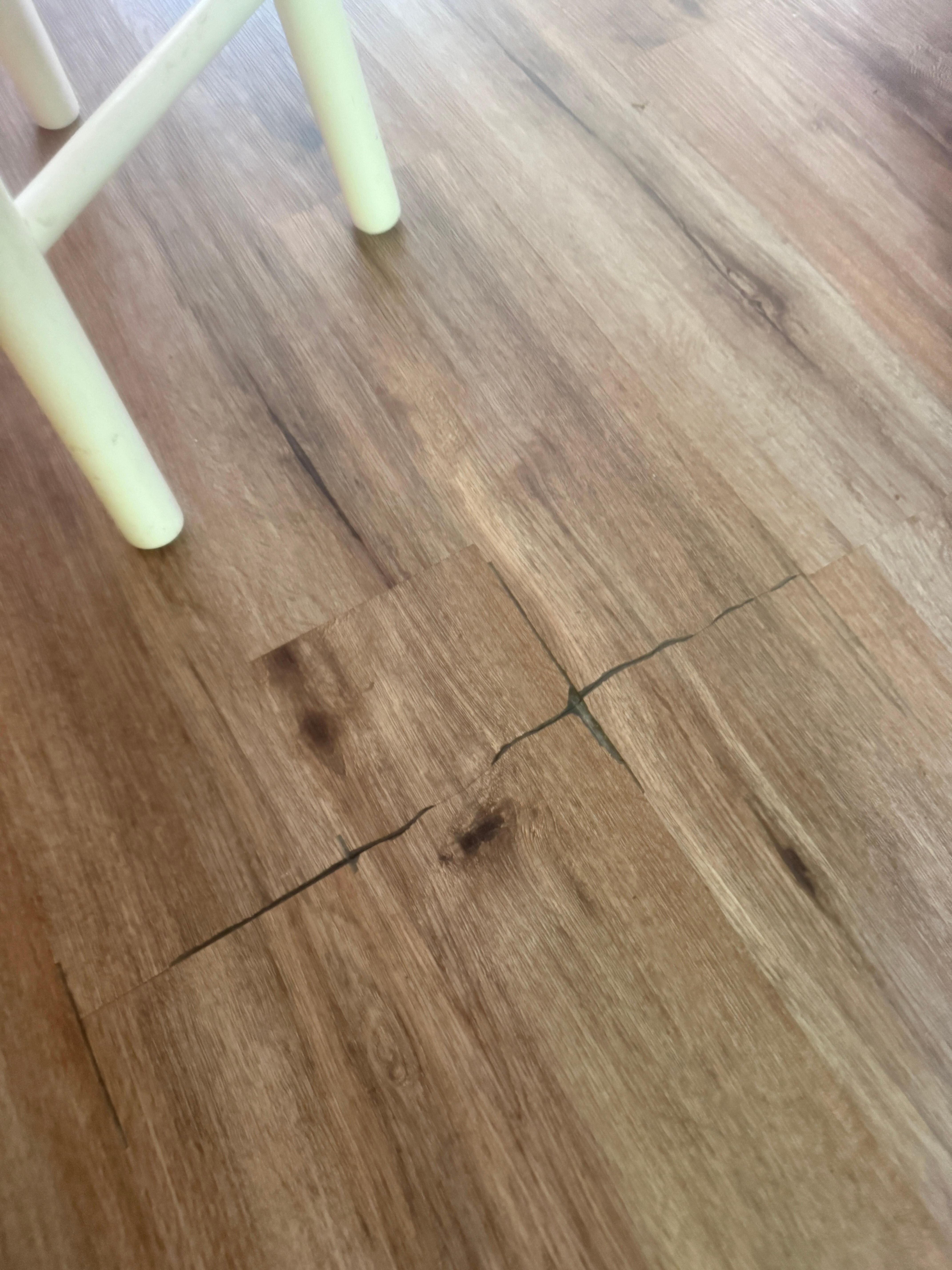 cracks in the floor