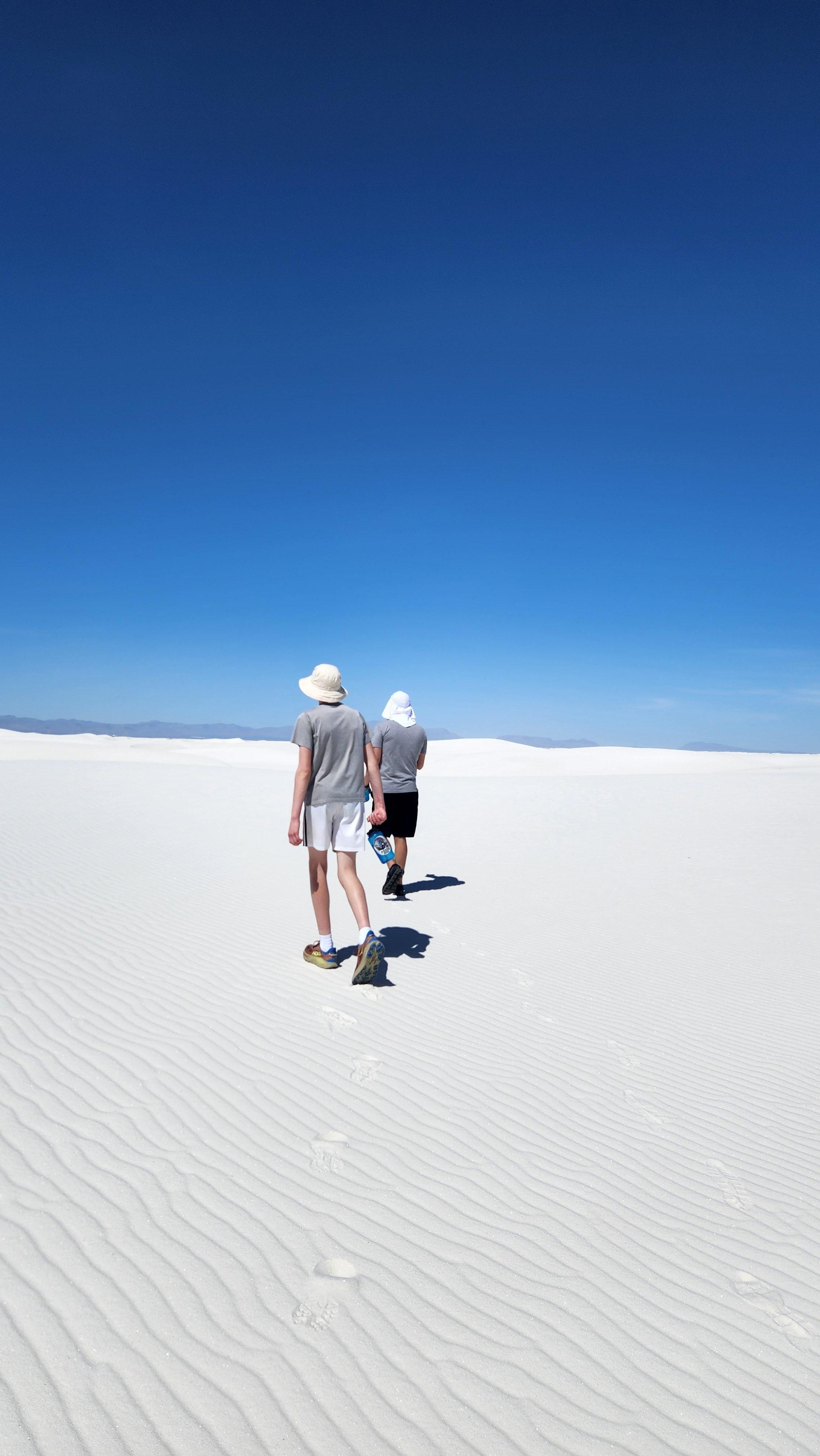 White sands national park, a little under an hour away