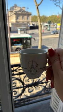 View from room in morning