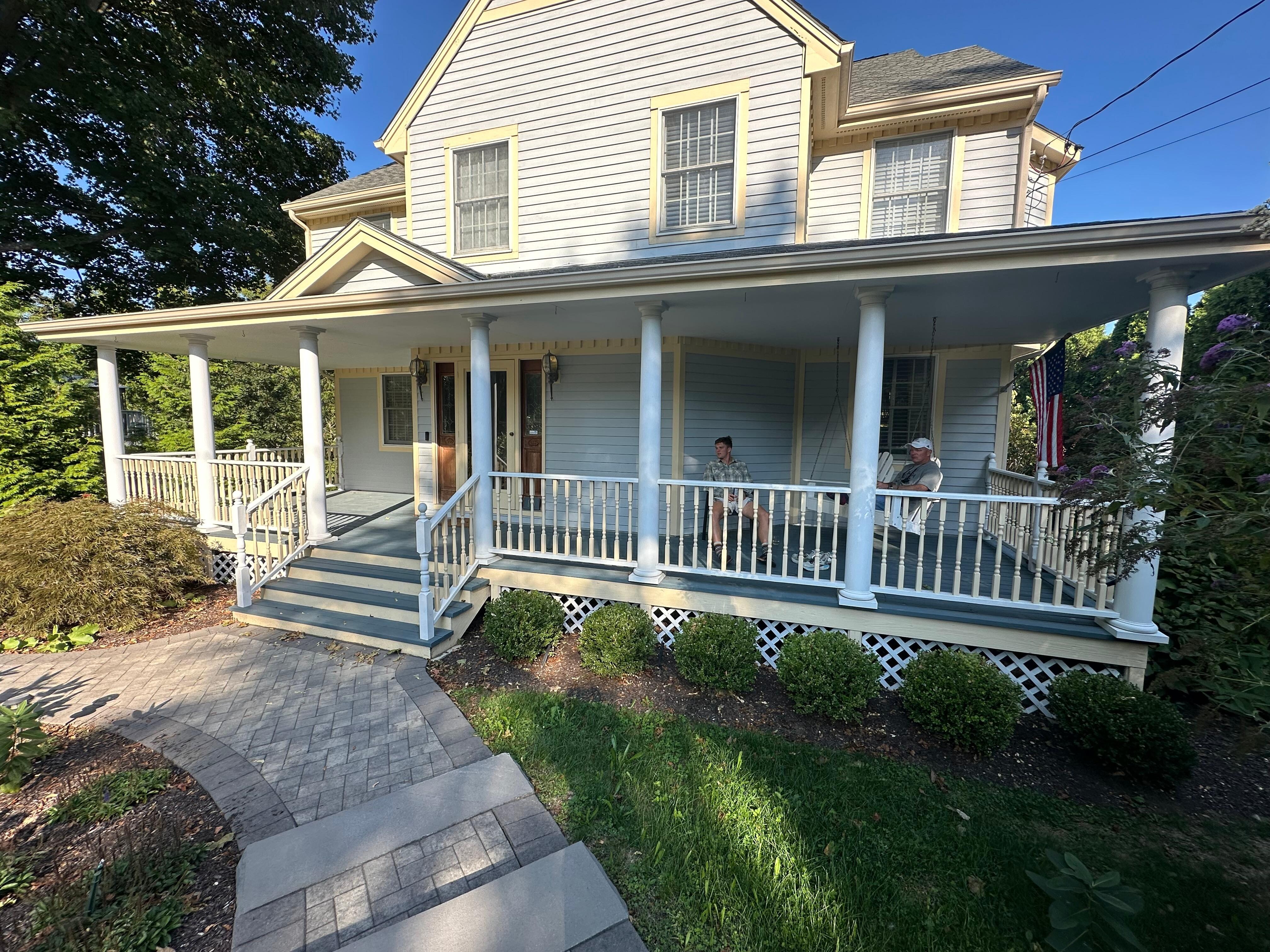 Lovely front porch with swing! 