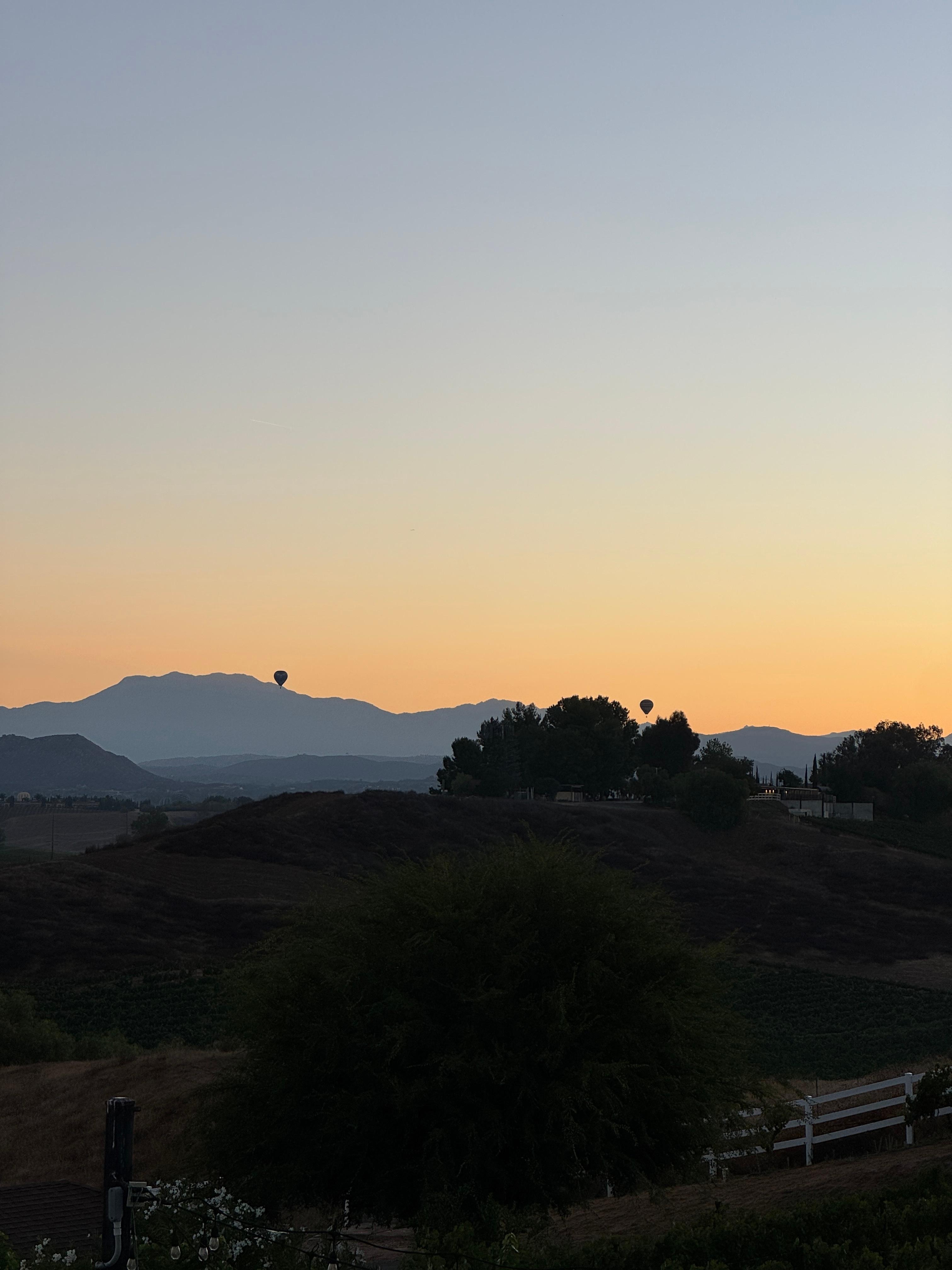 the morning sun outside on the balcony.