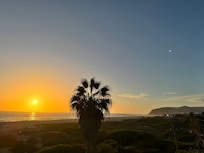 Sunset from private rooftop terrace