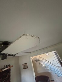 Ceiling fans covered in dust and dirt