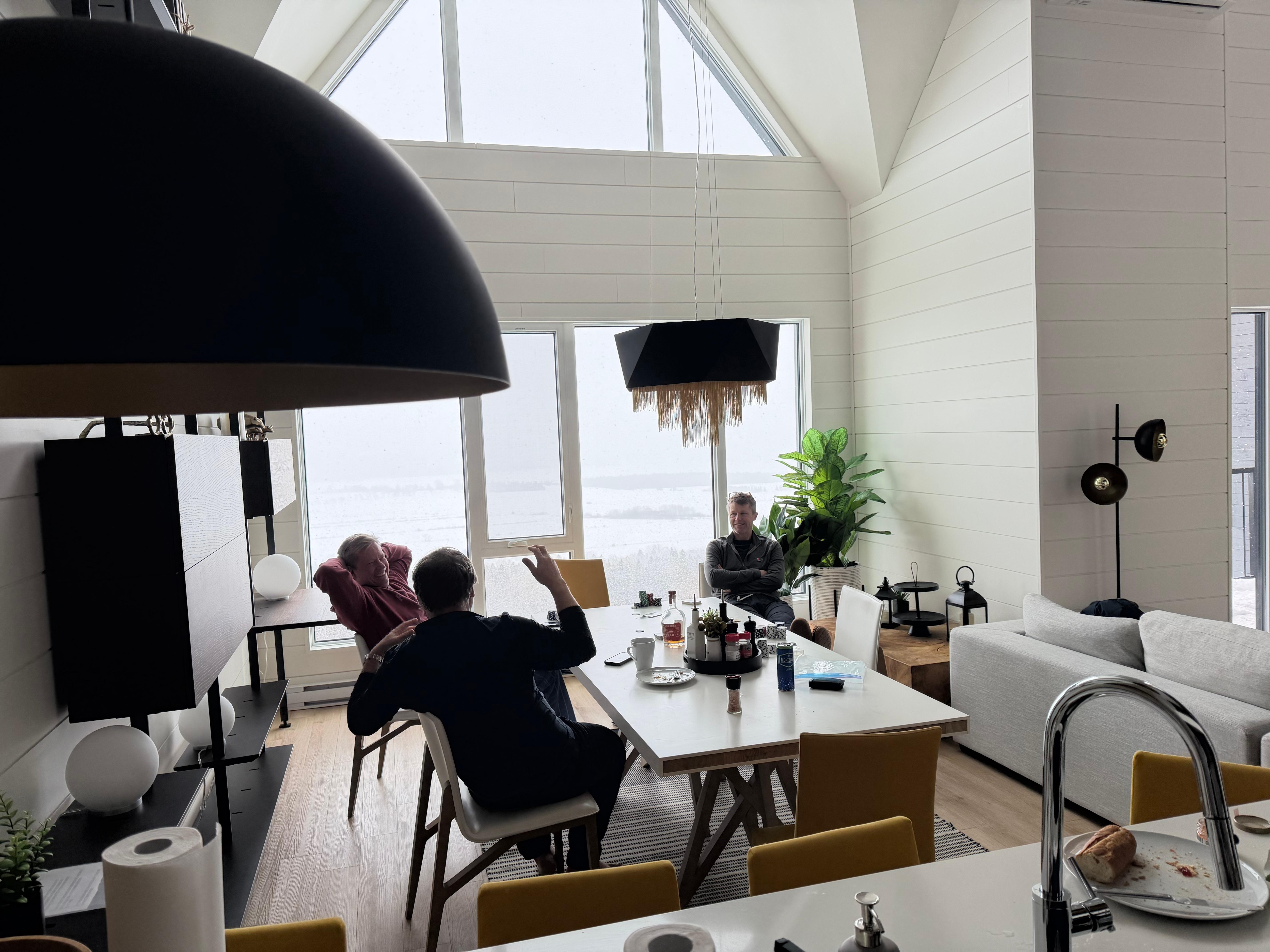 Hanging out in the kitchen