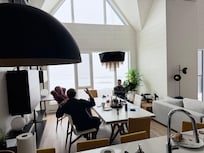 Hanging out in the kitchen