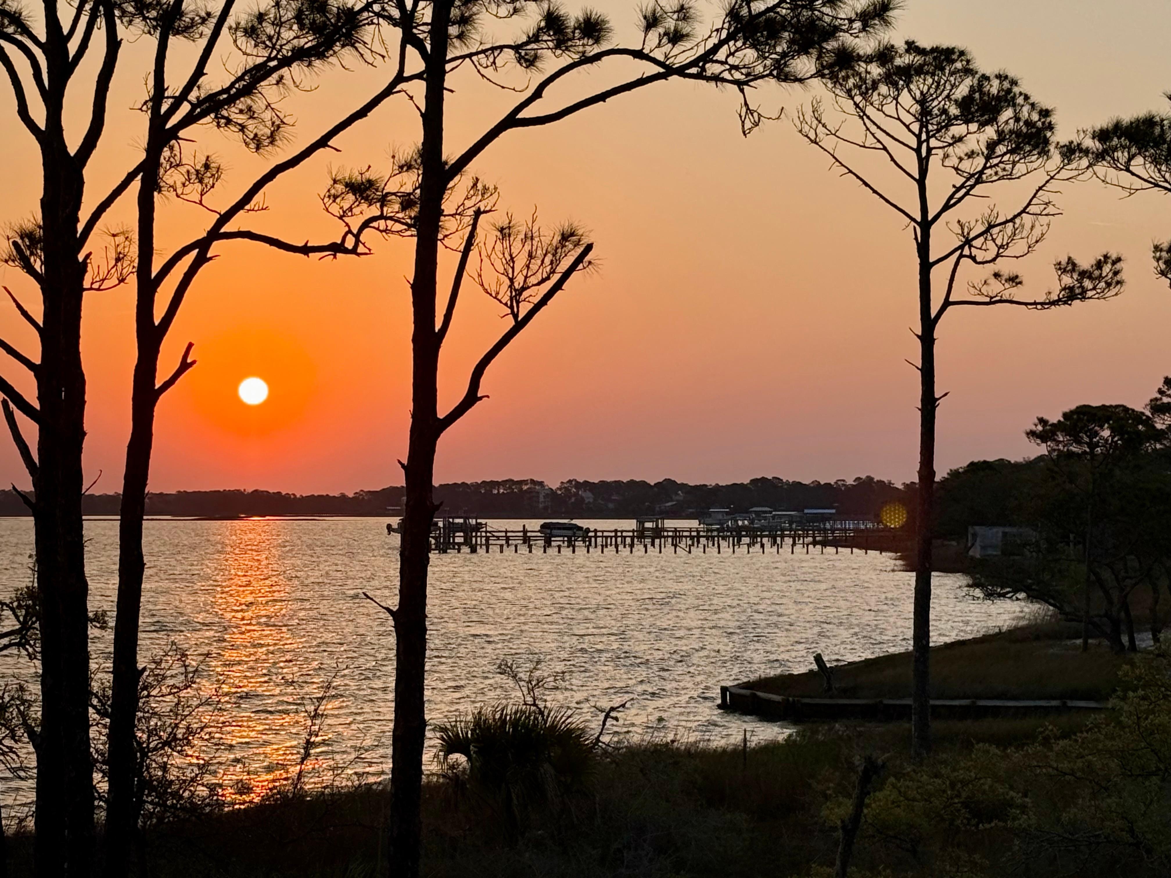 Sunrise view from house