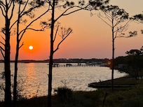 Sunrise view from house