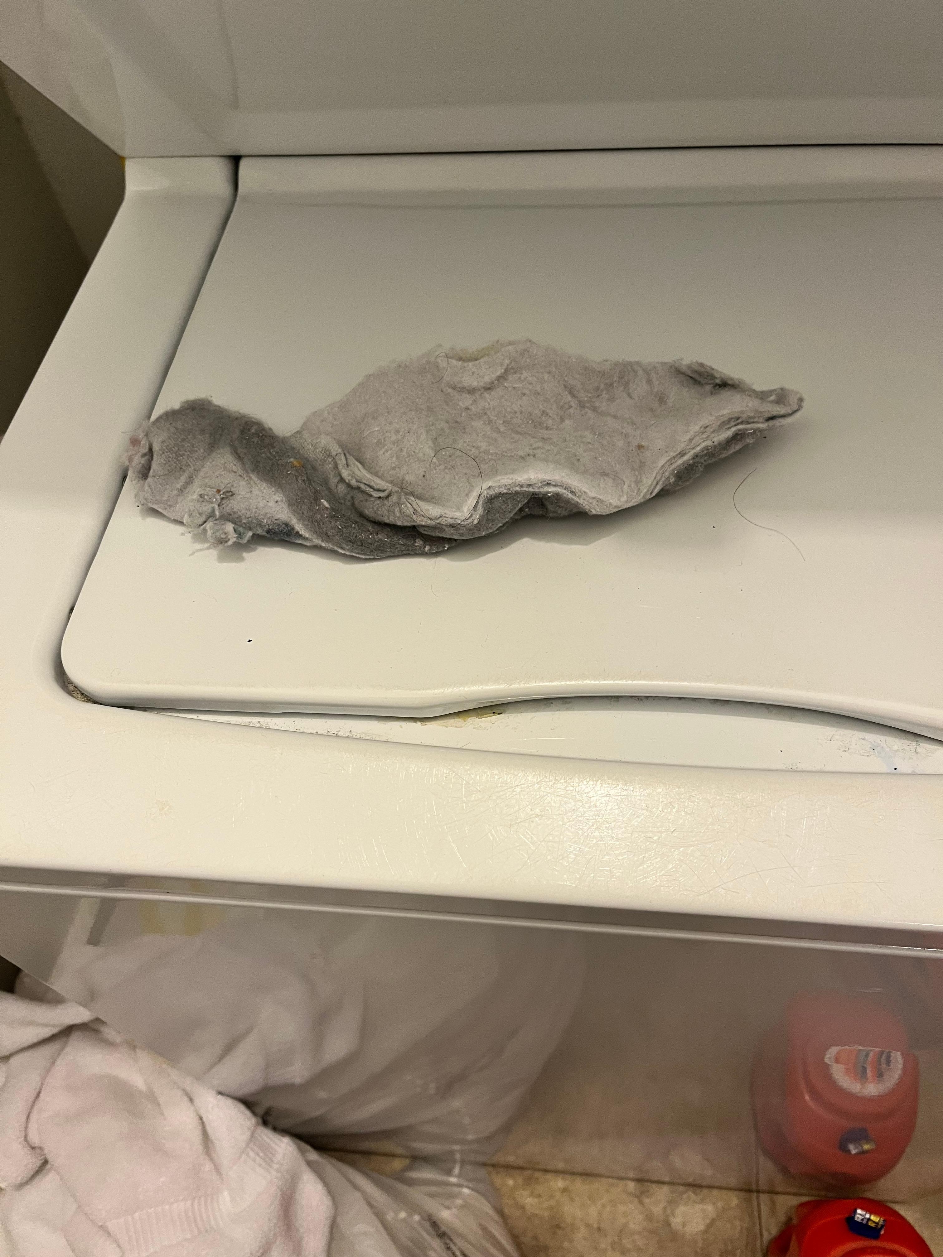 The lint filter was packed with lint