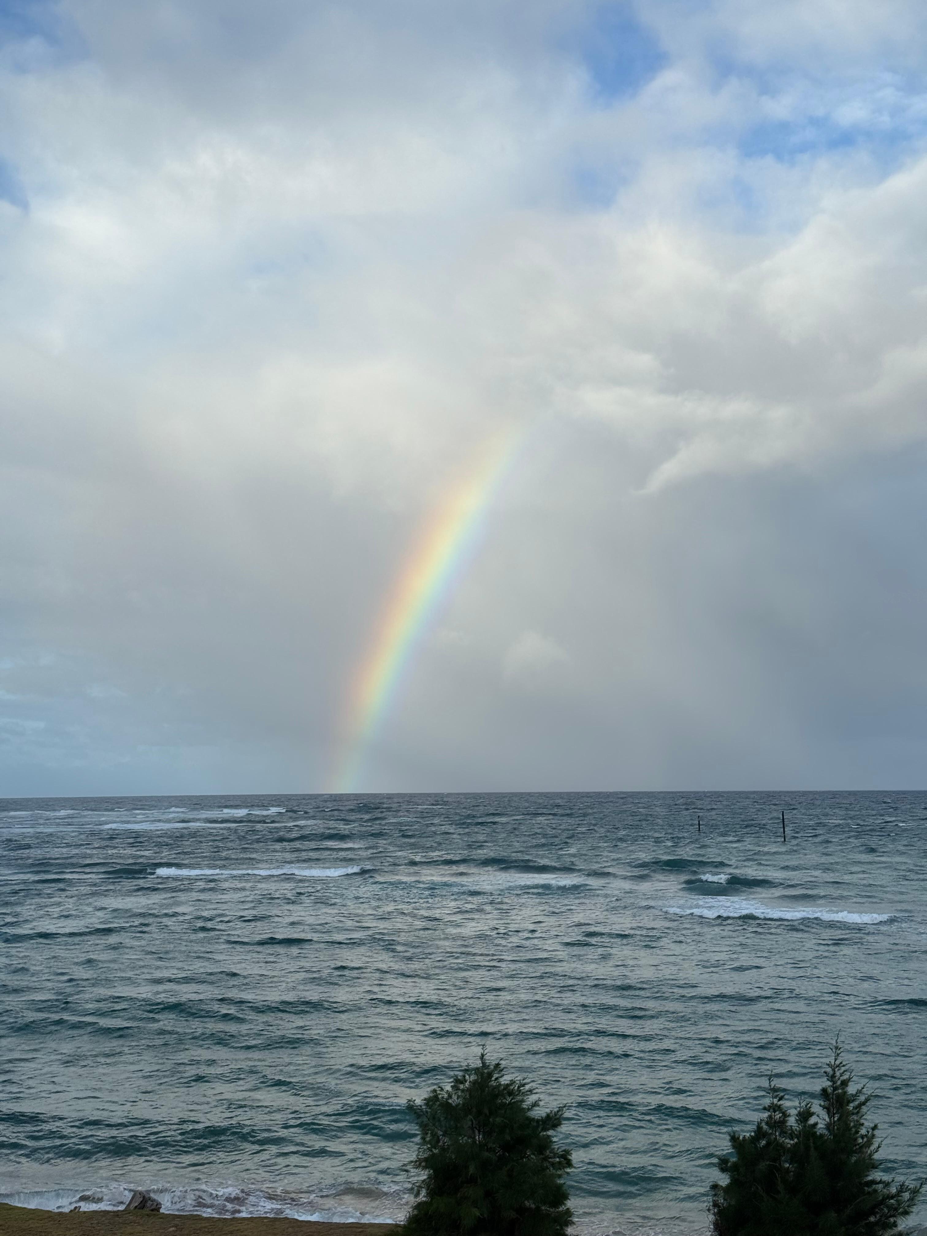 Rainbow from the deck!