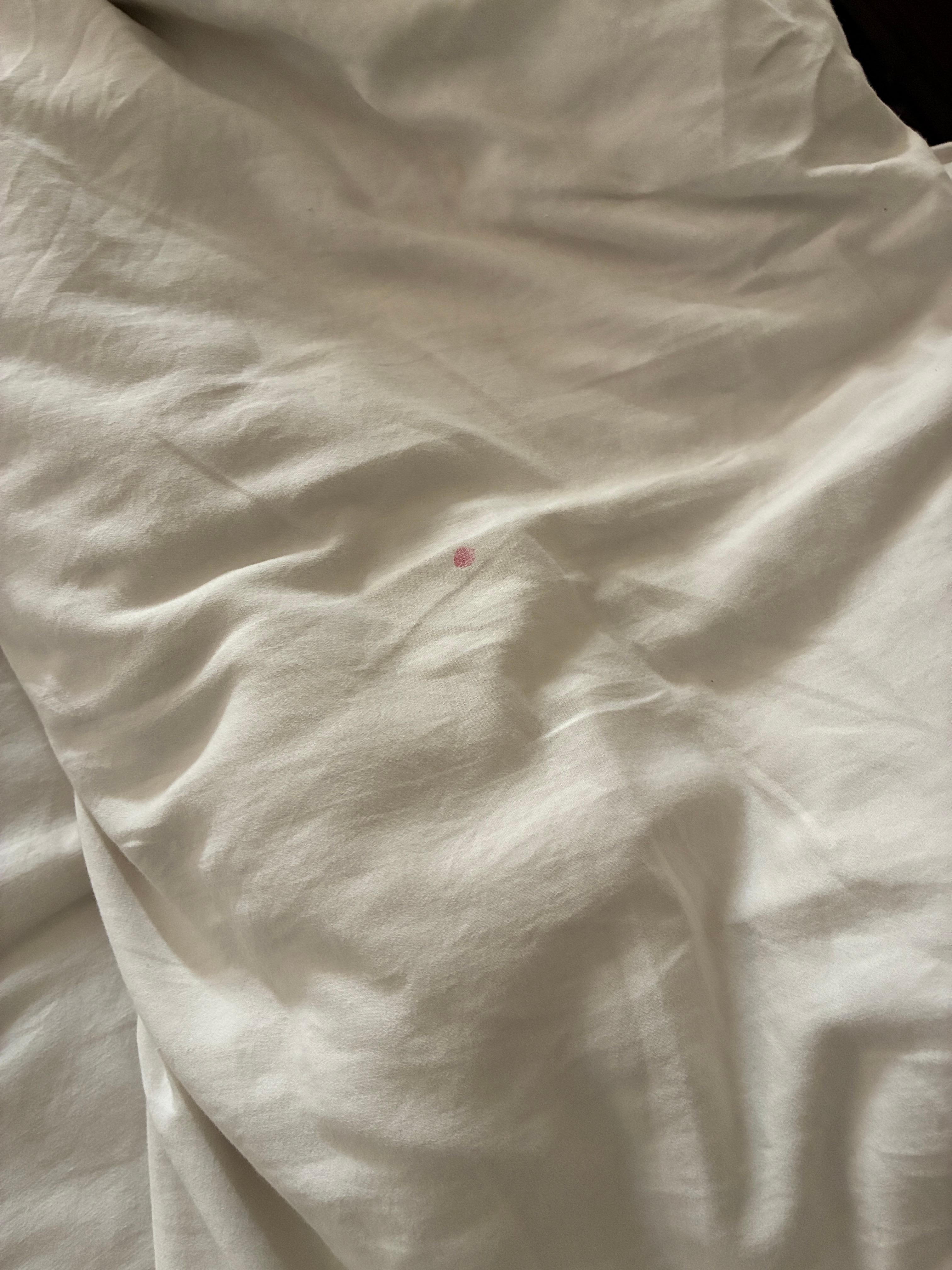 Stains on sheets 