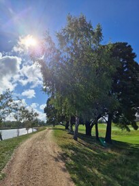 Autumn afternoon by the lake