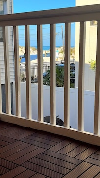 Porch rocking chair view
