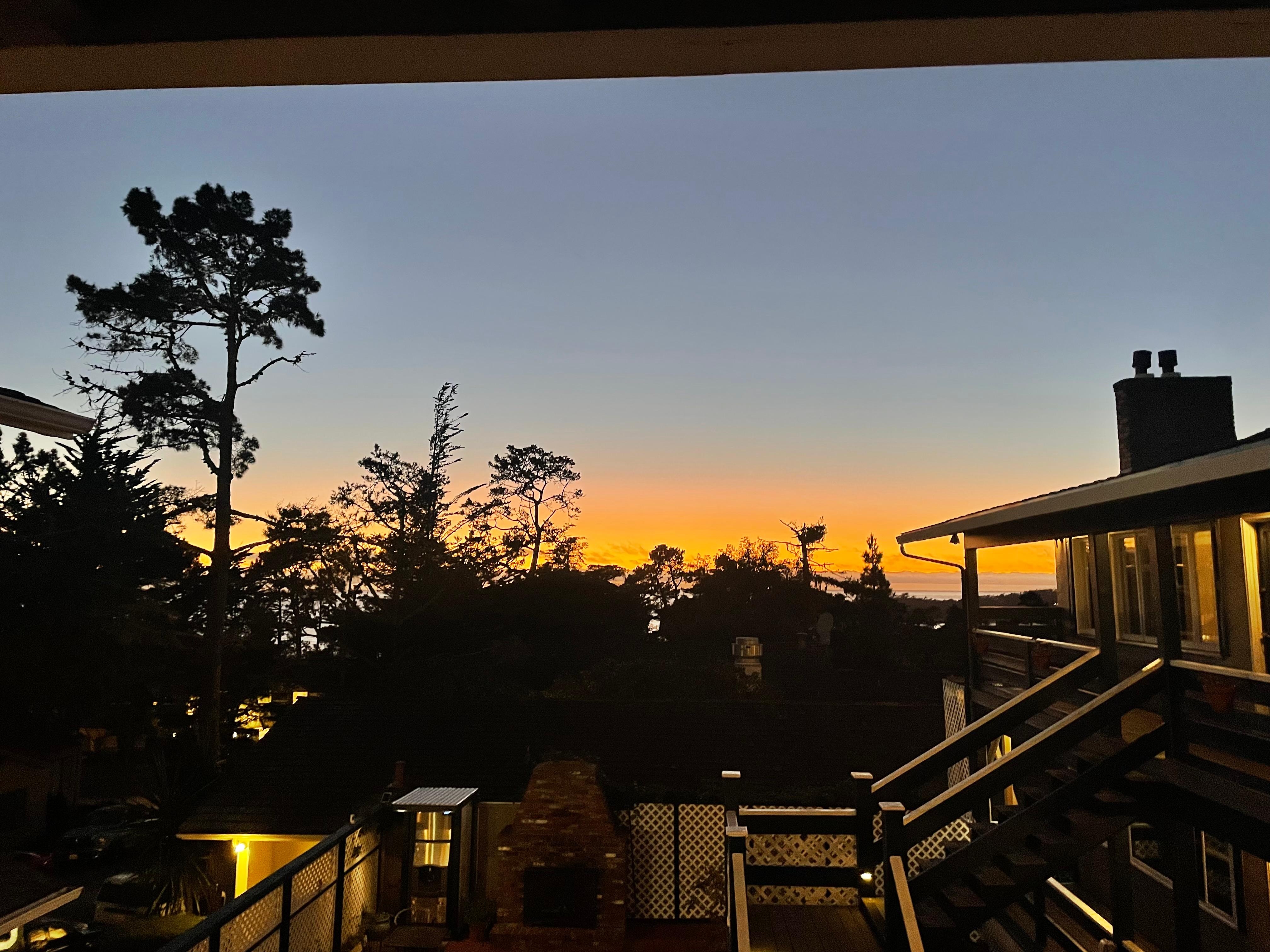 From the outside balcony/walkway