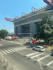 View from hotel window on 1st floor room 115