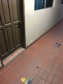 Pasillos sucios y con cucarachas