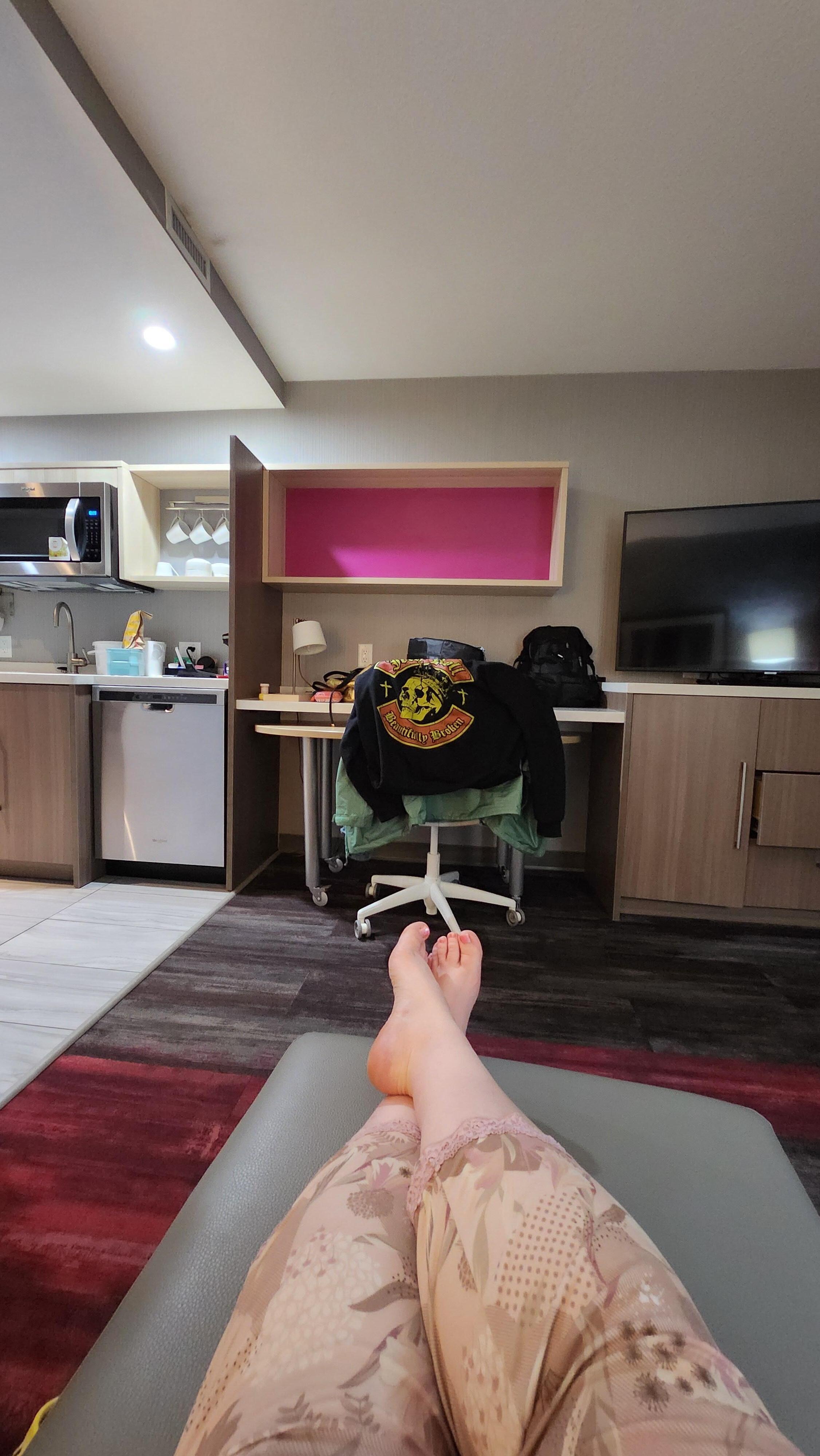 The couch and ottoman was great for relaxing