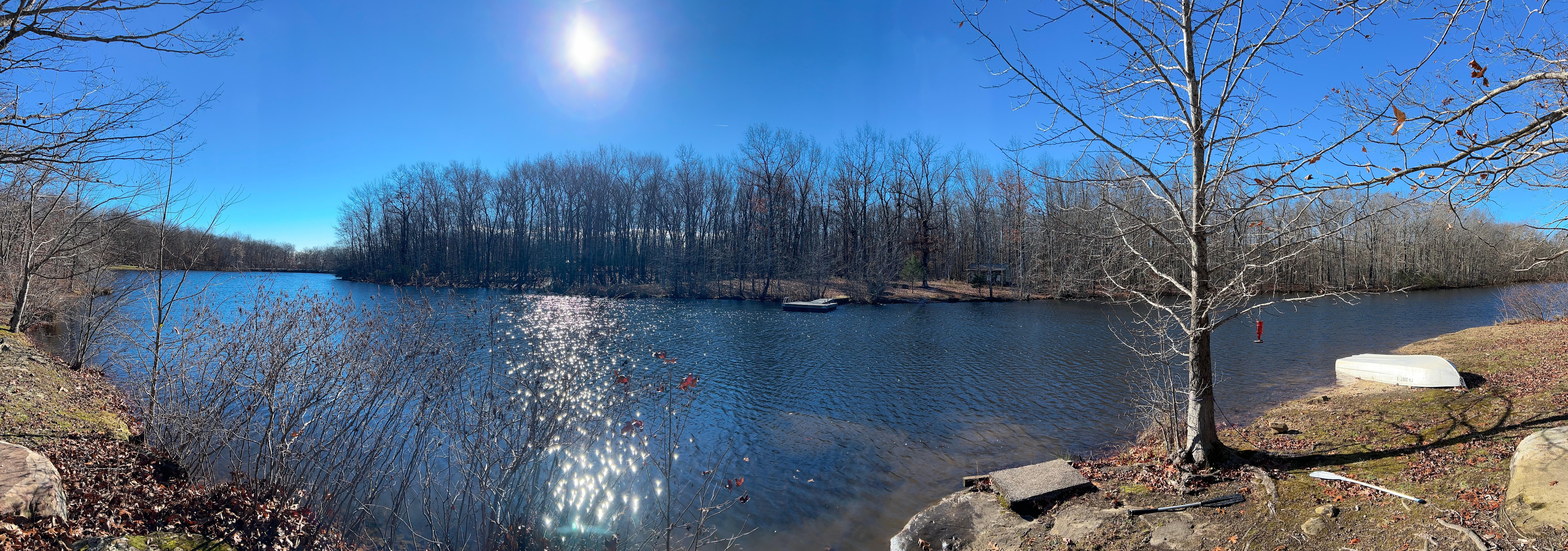 View of the lake from the lanai