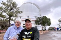McDonald Observatory less than 20 miles from the Sleeping Lion casita.