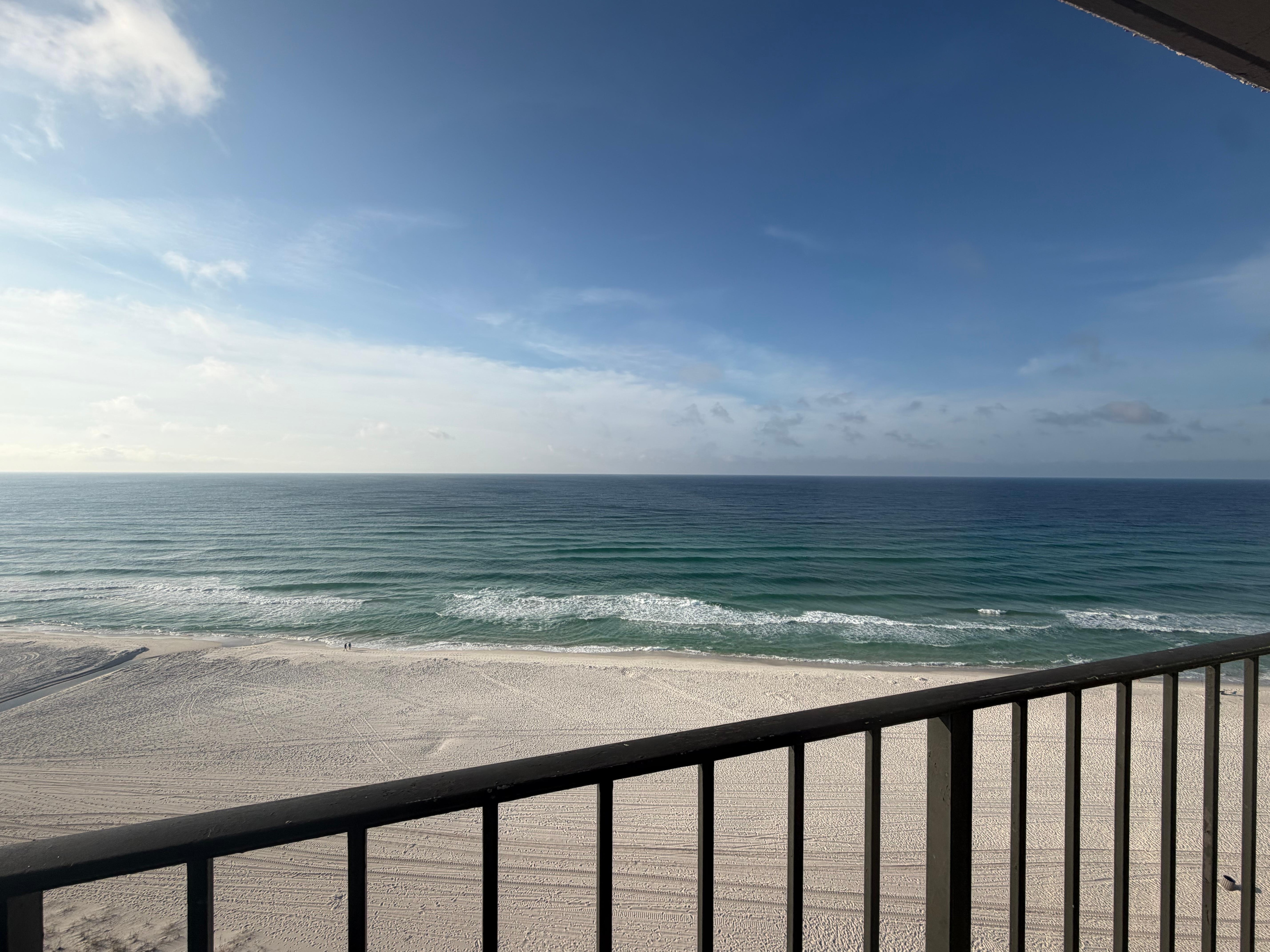 View from the covered balcony.