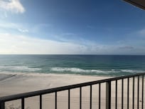 View from the covered balcony.