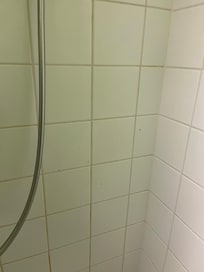 Dirty bath walls