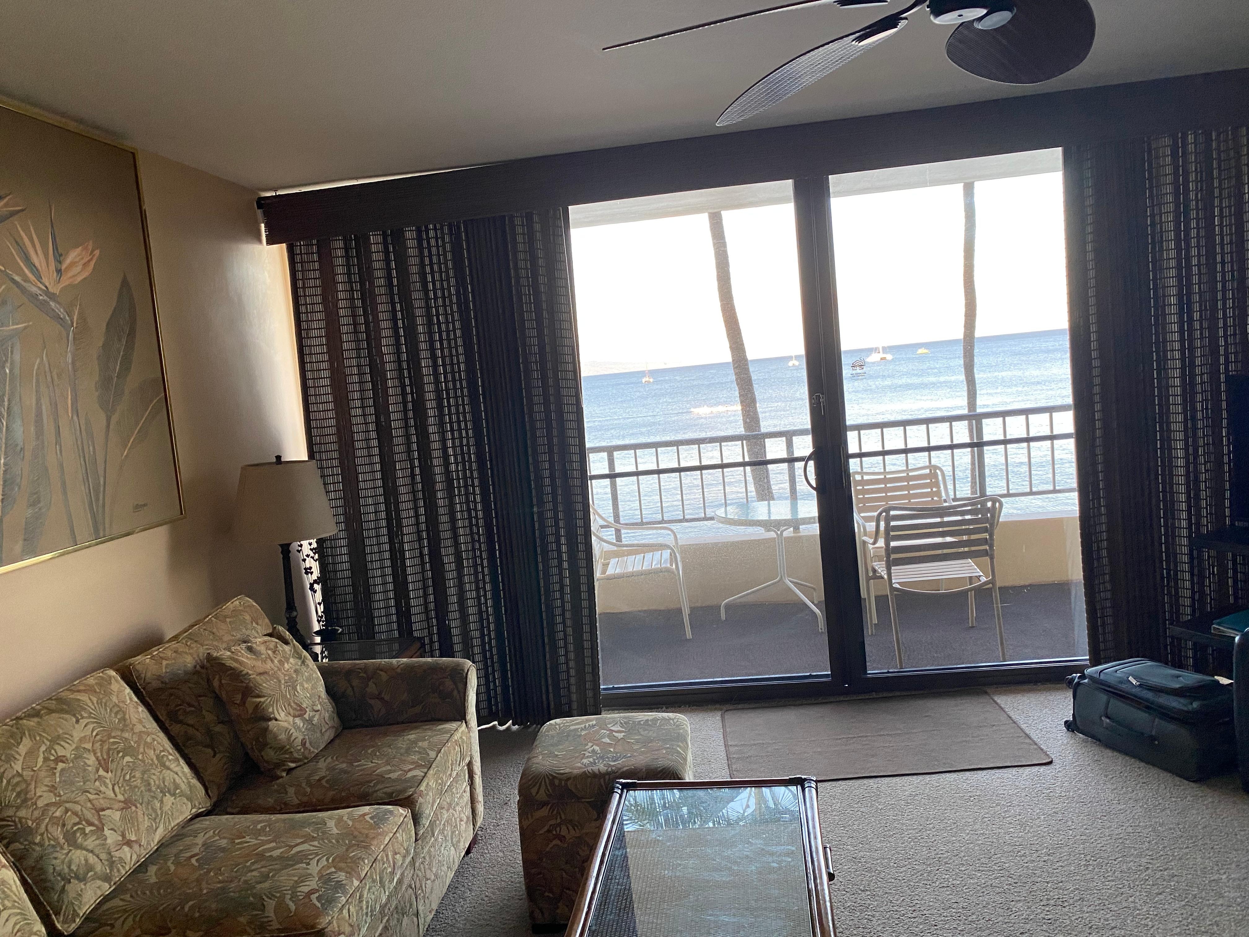 From inside the room 