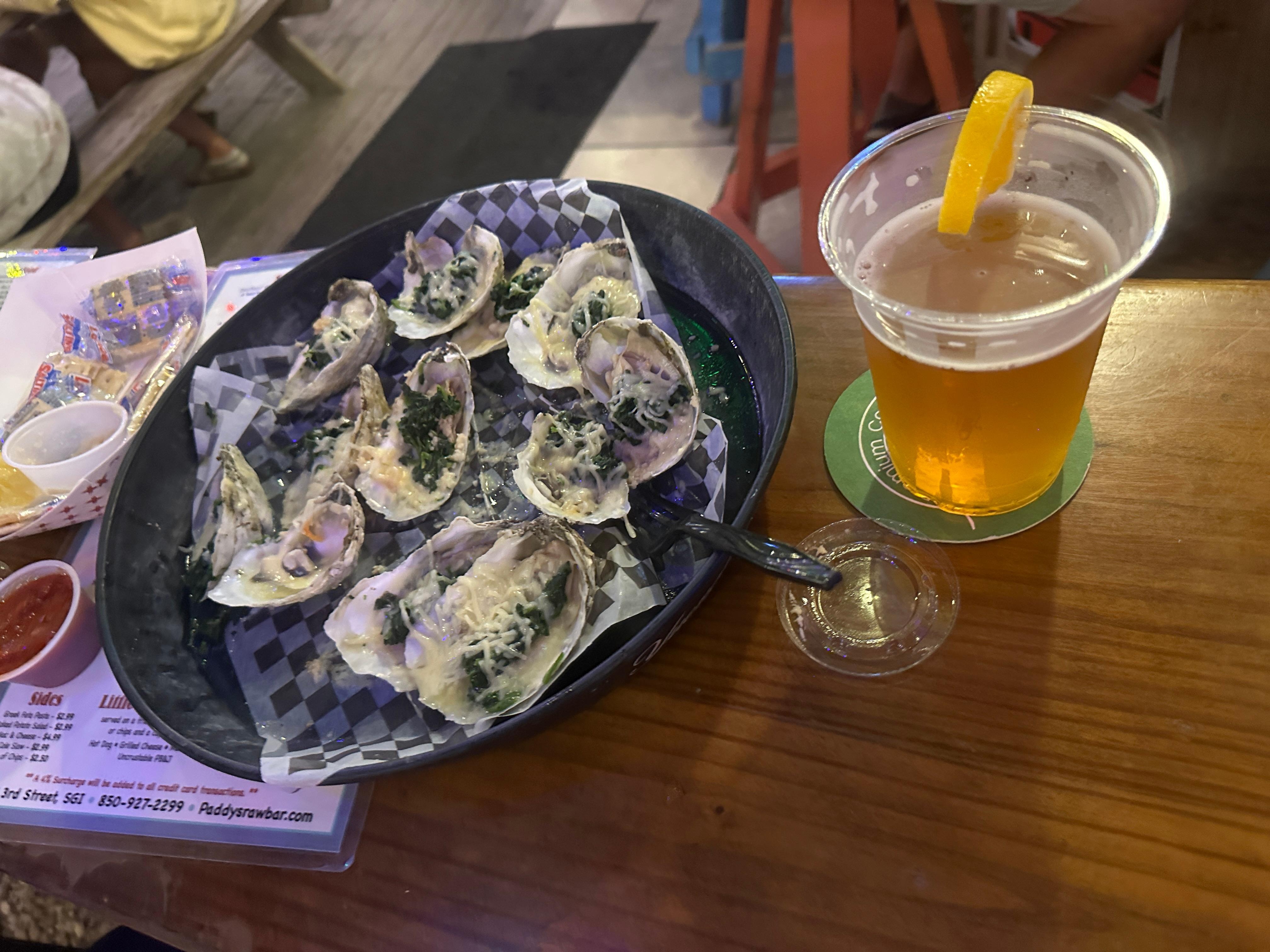 Food is wonderful at Paddy’s. 