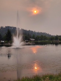 Taken from patio of a near by restaurant.