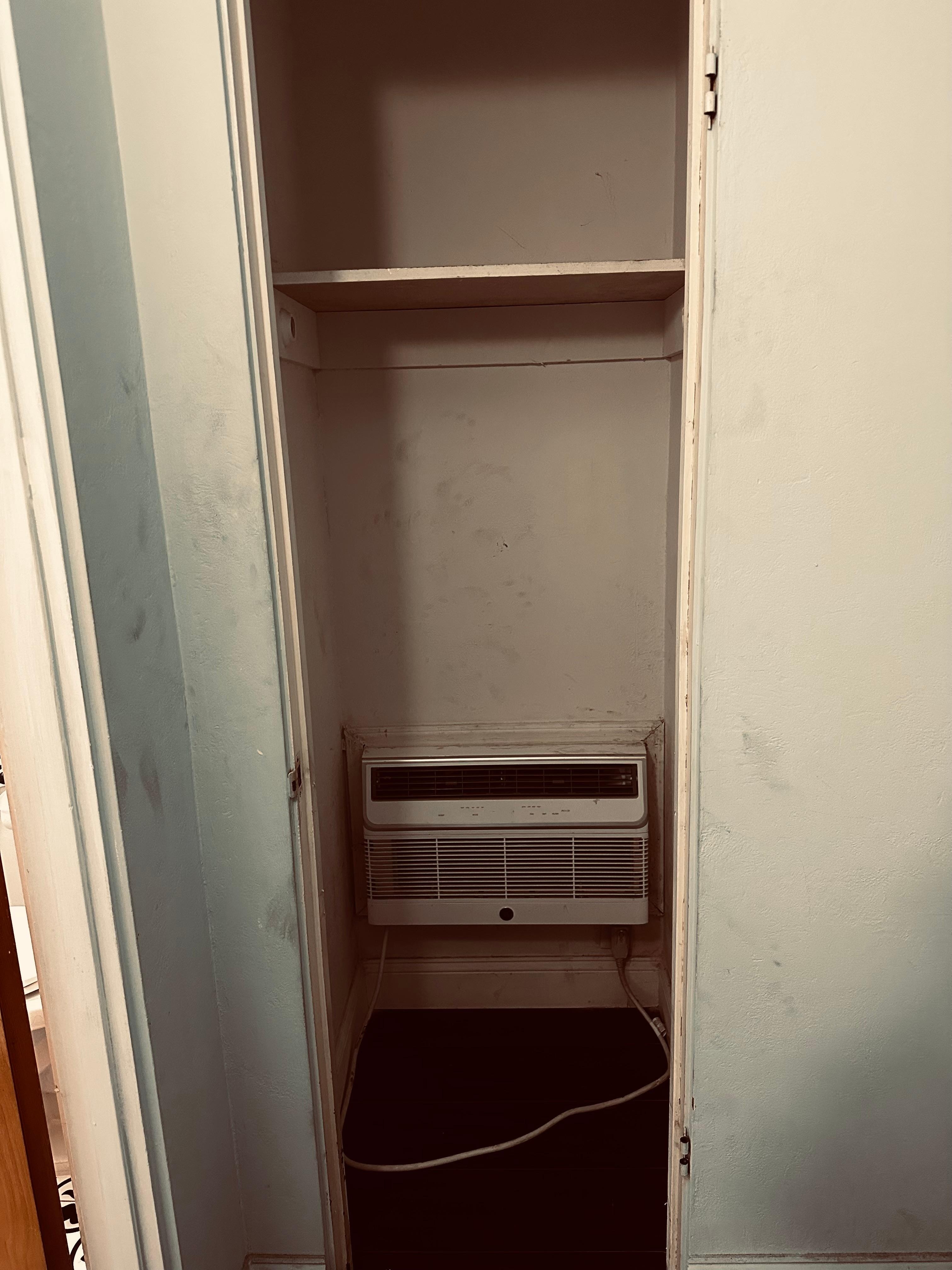 After the first night I found out that the A/C is also the heater.