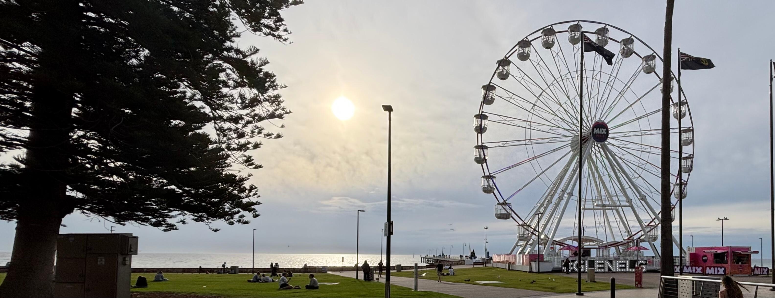 Towards Glenelg beach.