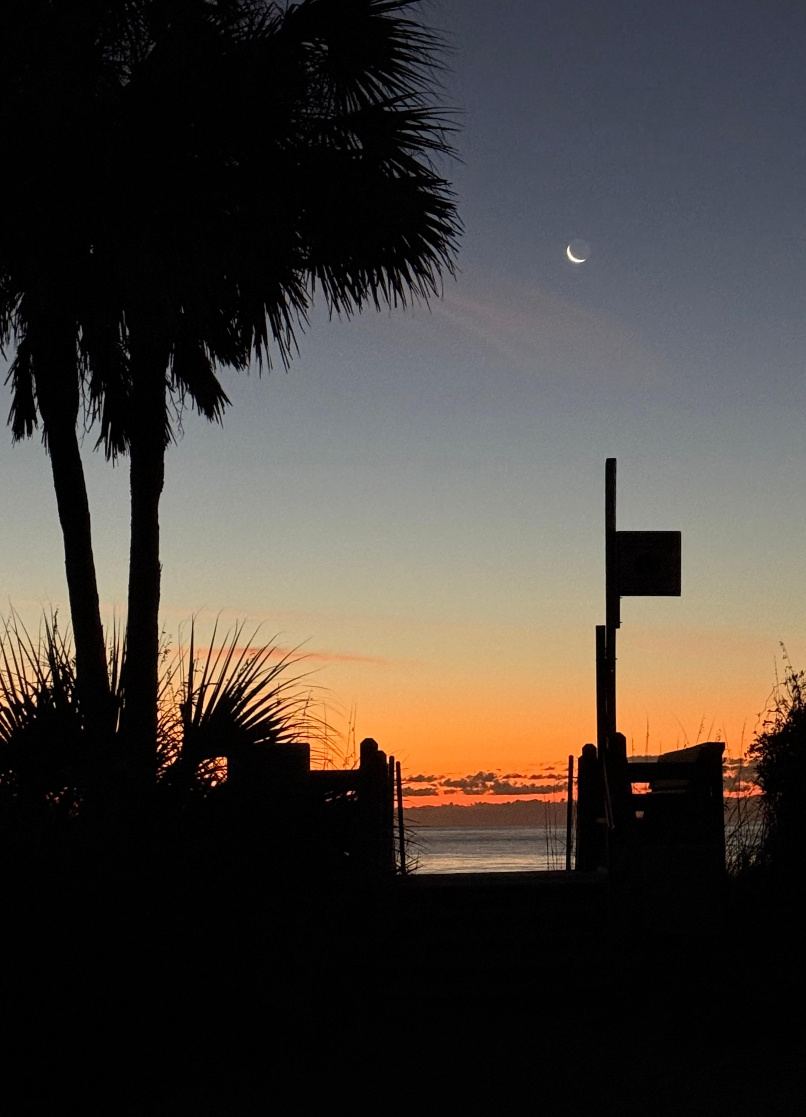 Going down to the beach at 6:30 AM