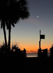 Going down to the beach at 6:30 AM