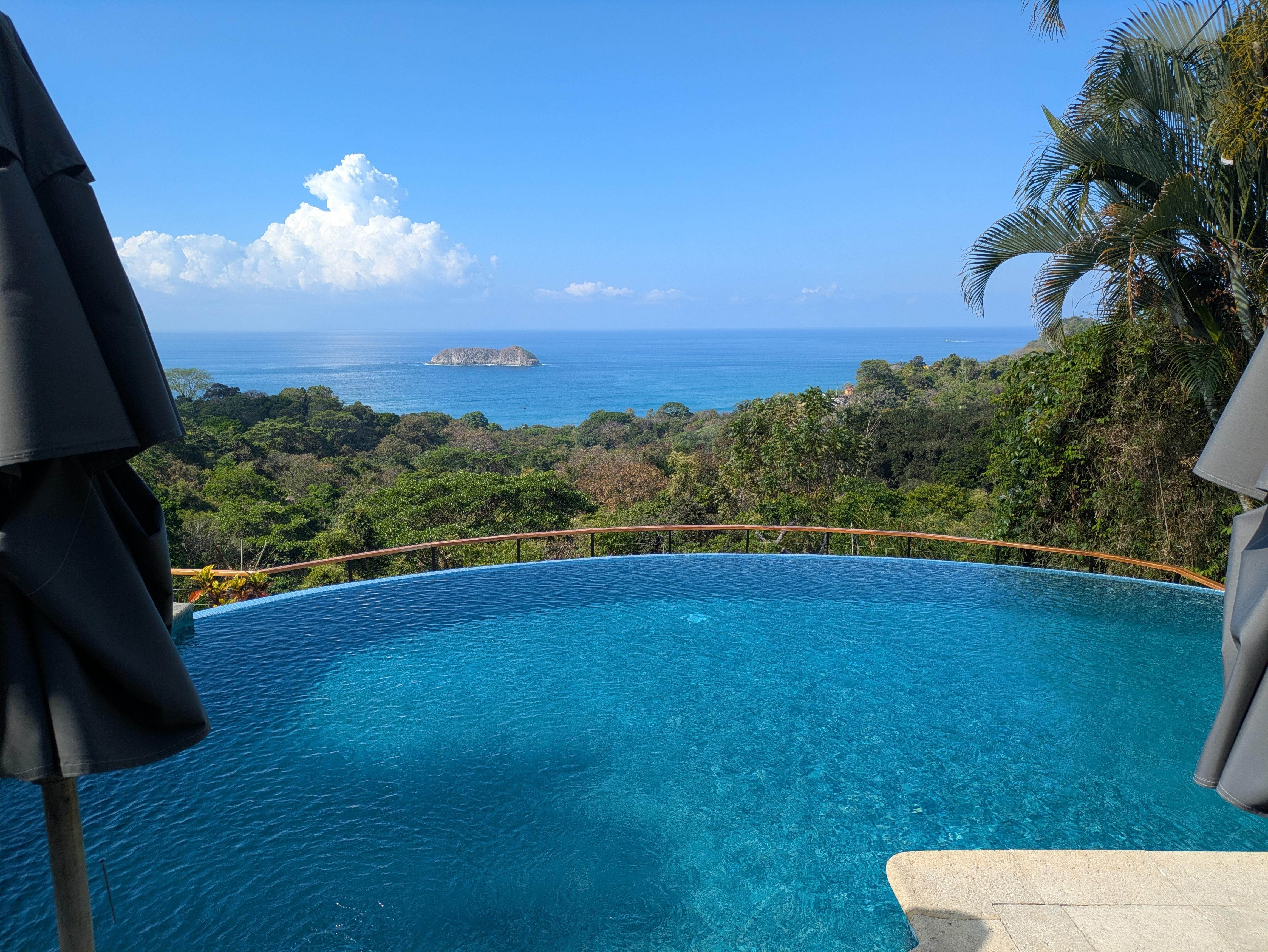 View from breakfast dining area