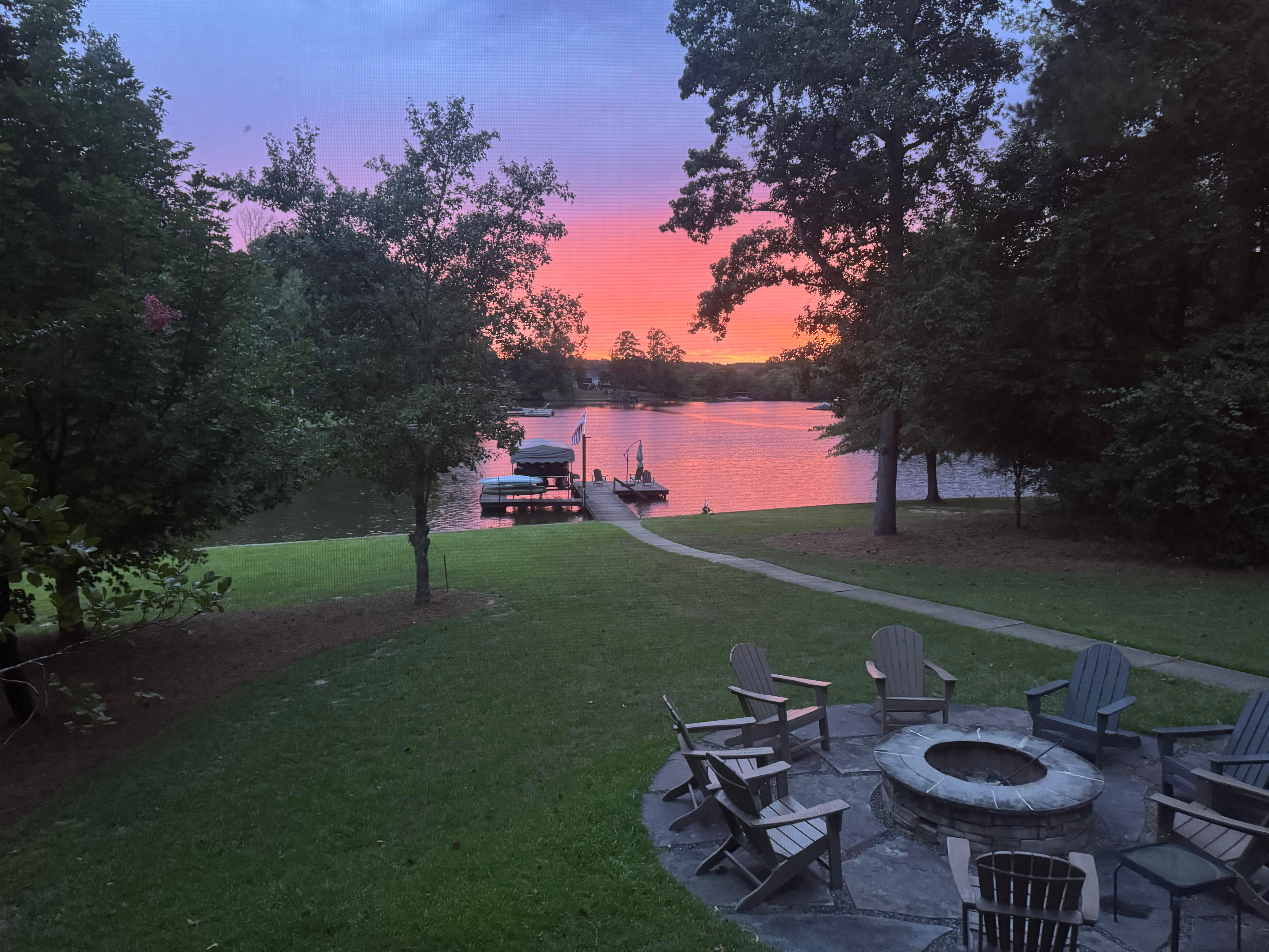 Sunset on our last day (not photoshopped) 