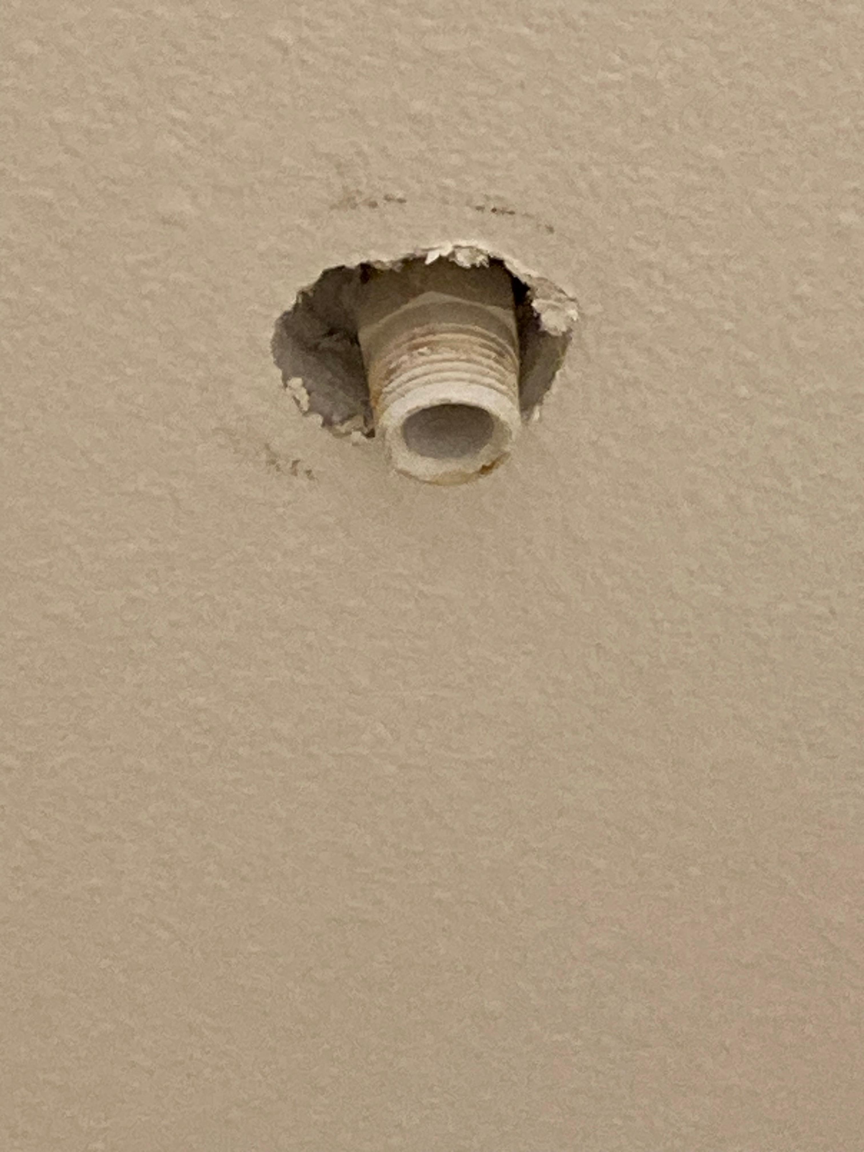 Strange pipe coming from master bath