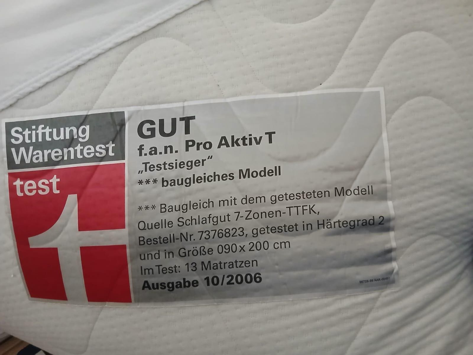 Mag ja mal ne gute Matratze gewesen sein....im Jahre 2006!
WIR SCHREIBEN DSS JAHR 2025!!!!