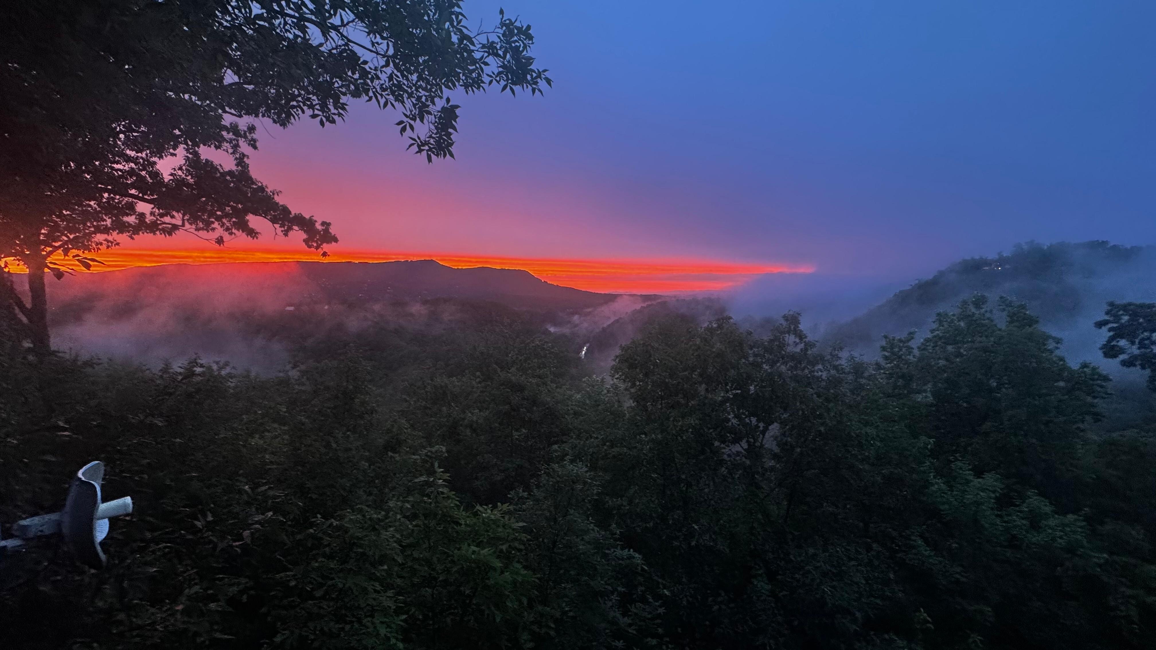 Sunset at the cabin