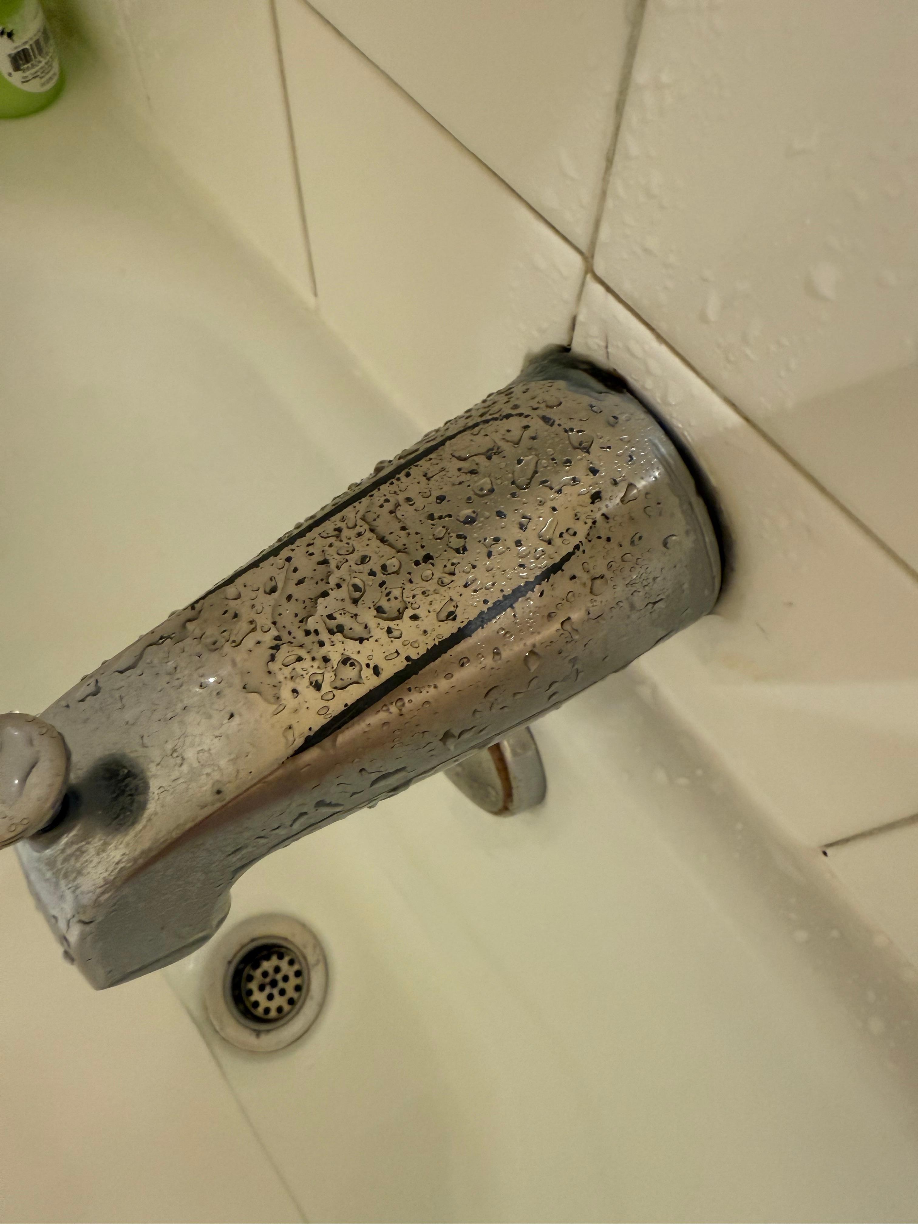 tub/shower faucet all rusted