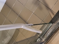 Broken seal on shower door