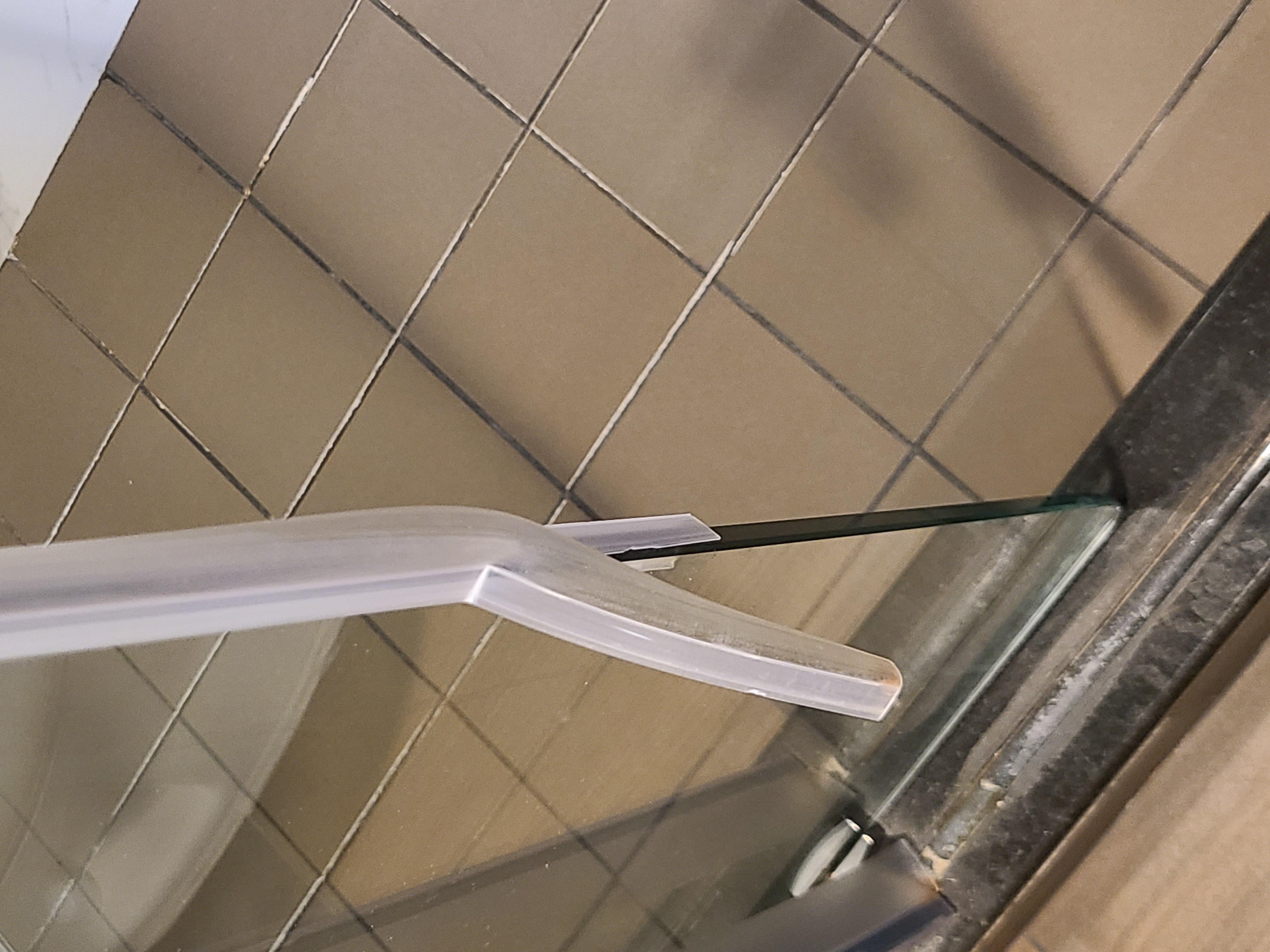 Broken seal on shower door