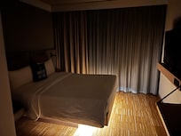 Step off the bed and magic lights gently illuminate the floor for your nighttime safety