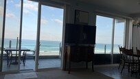 The view from the couch inside.