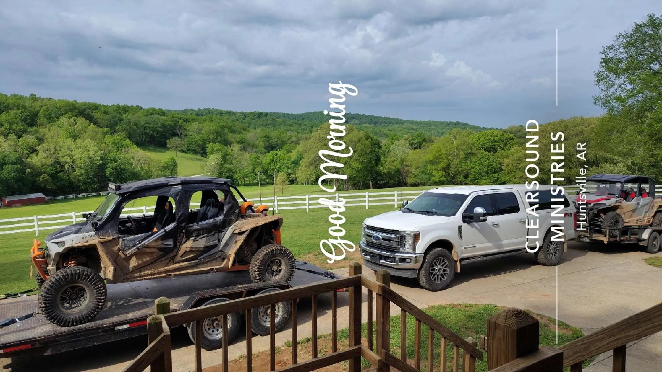 Enough parking for 3 trucks and trailers 