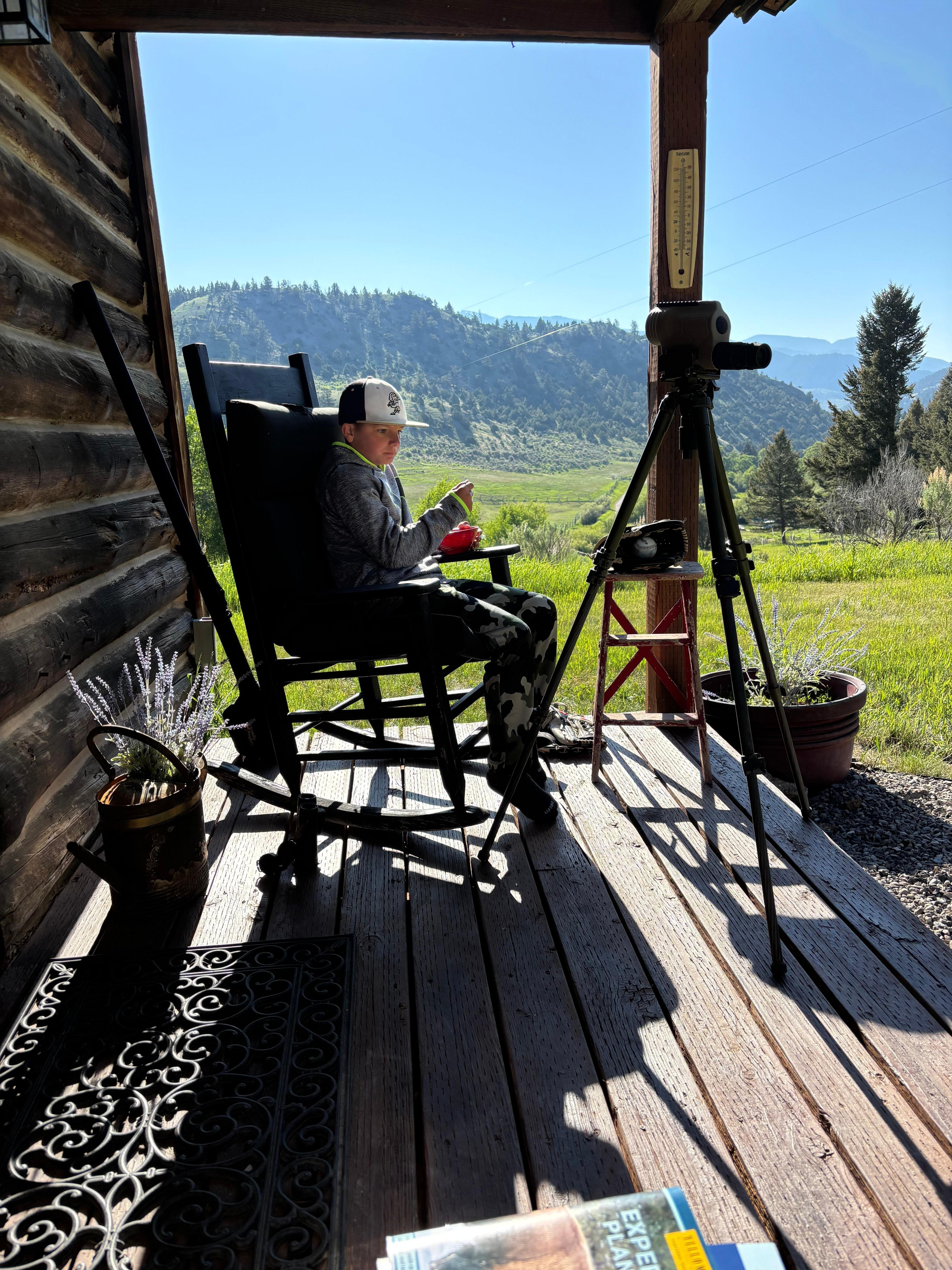 The best spot to eat a bowl of cereal and nature watch 