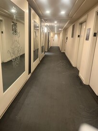 the hallway to my room was nice and clean.
